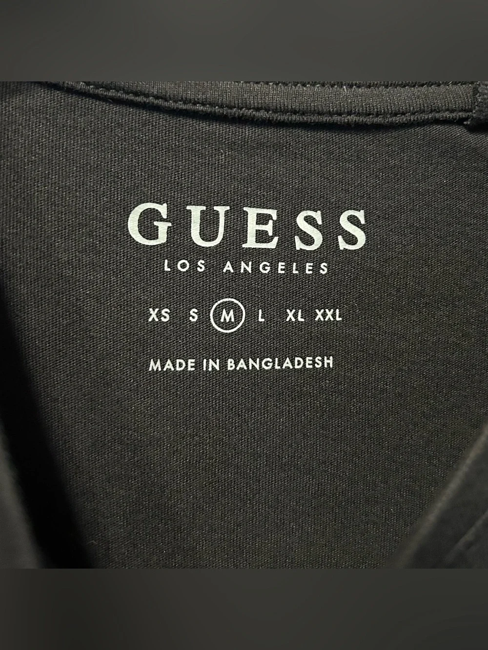 GUESS Black Tee with White Dragon and Pink Floral Accents - Picture 2 of 3